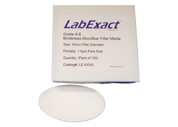 Quartz microfiber, 2.4cm diameter, high purity (SiO2) microfiber filters